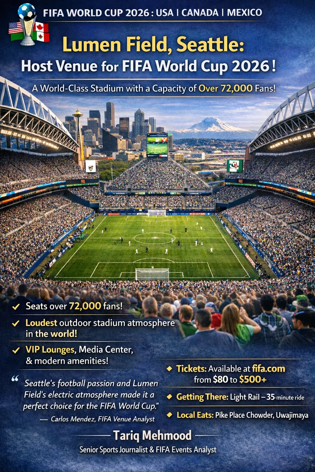 Lumen Field, Seattle FIFA World Cup 2026 Stadium: A Complete Guide