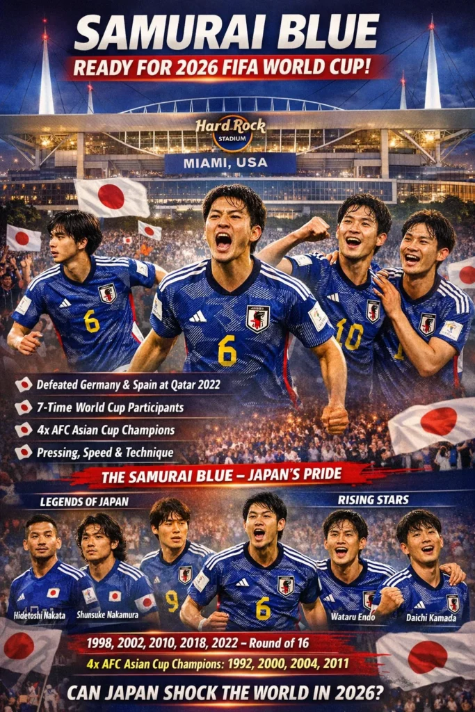 Japan World Cup 2026 Team: History, Squad, Fixtures, and Hard Rock Stadium Dream