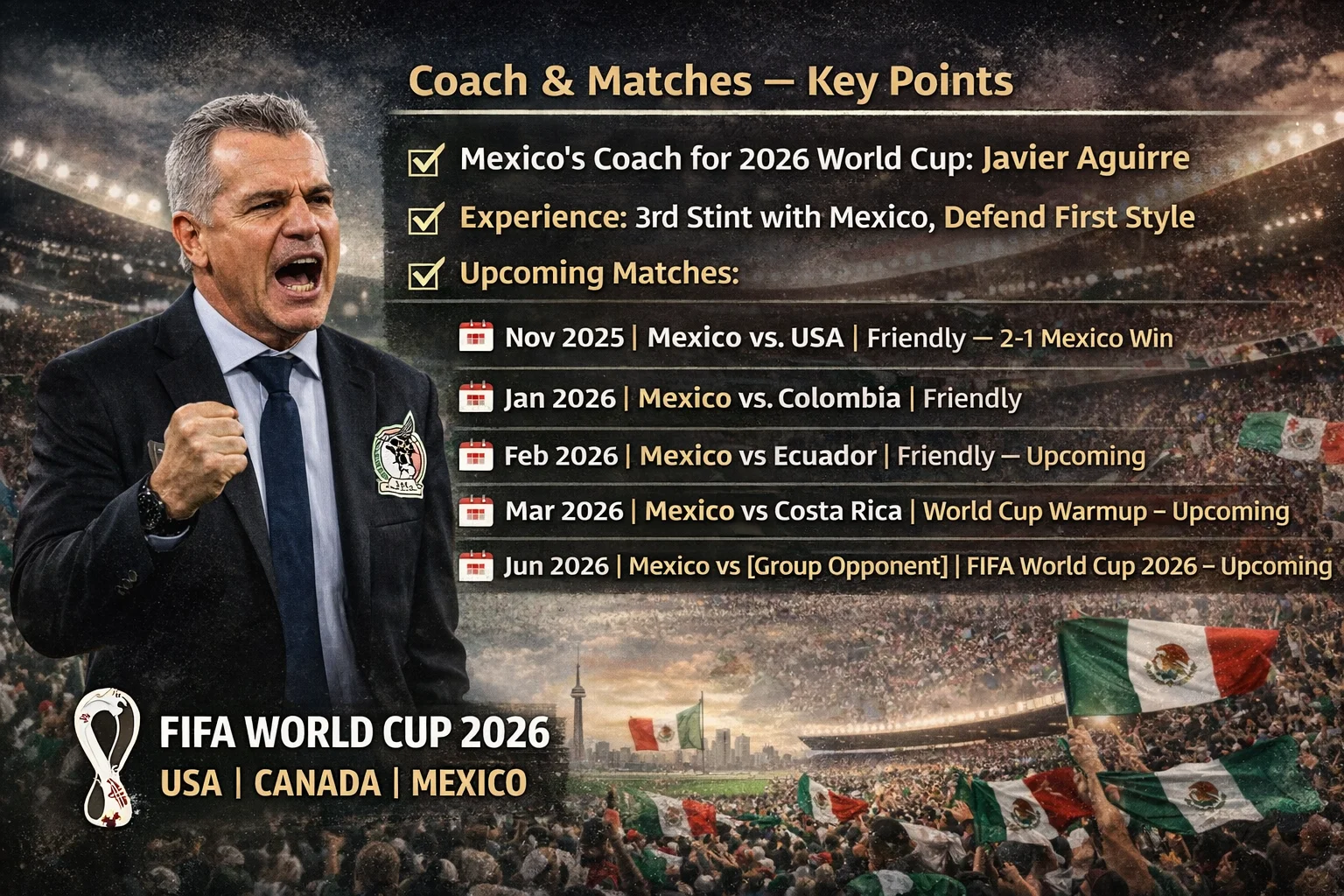  FIFA World Cup 2026 Mexico Matches Schedule
